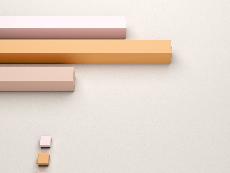 pastel bar graphs